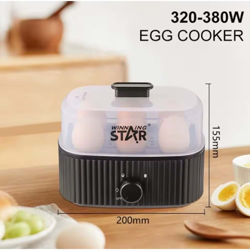 WİNNİNG STAR ST-6907 BUHARLI YUMURTA PİŞİRME MAKİNESİ
