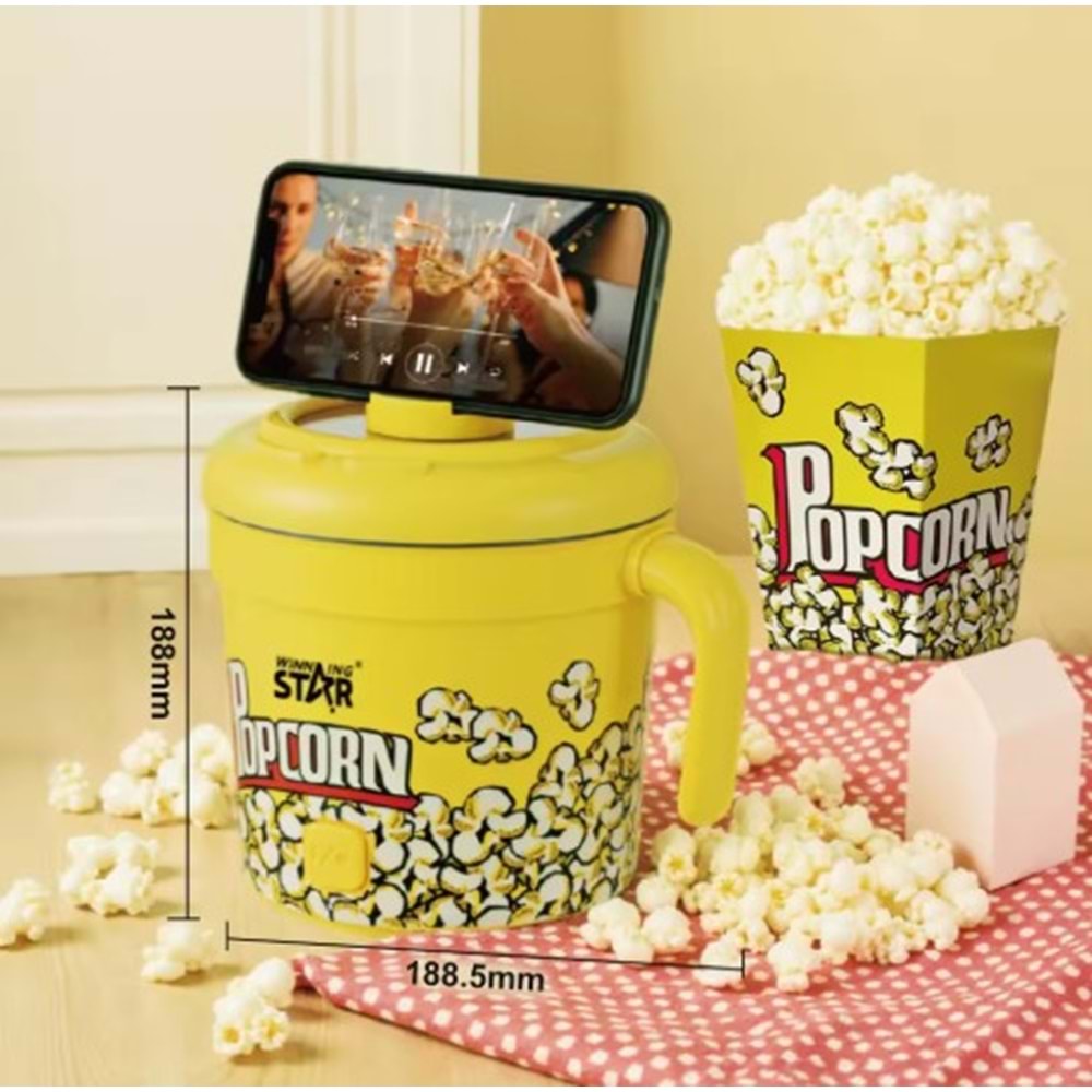 WİNNİNG STAR PATLAMIŞ MISIR MAKİNESİ 350W 1 LİTRE ST-9717