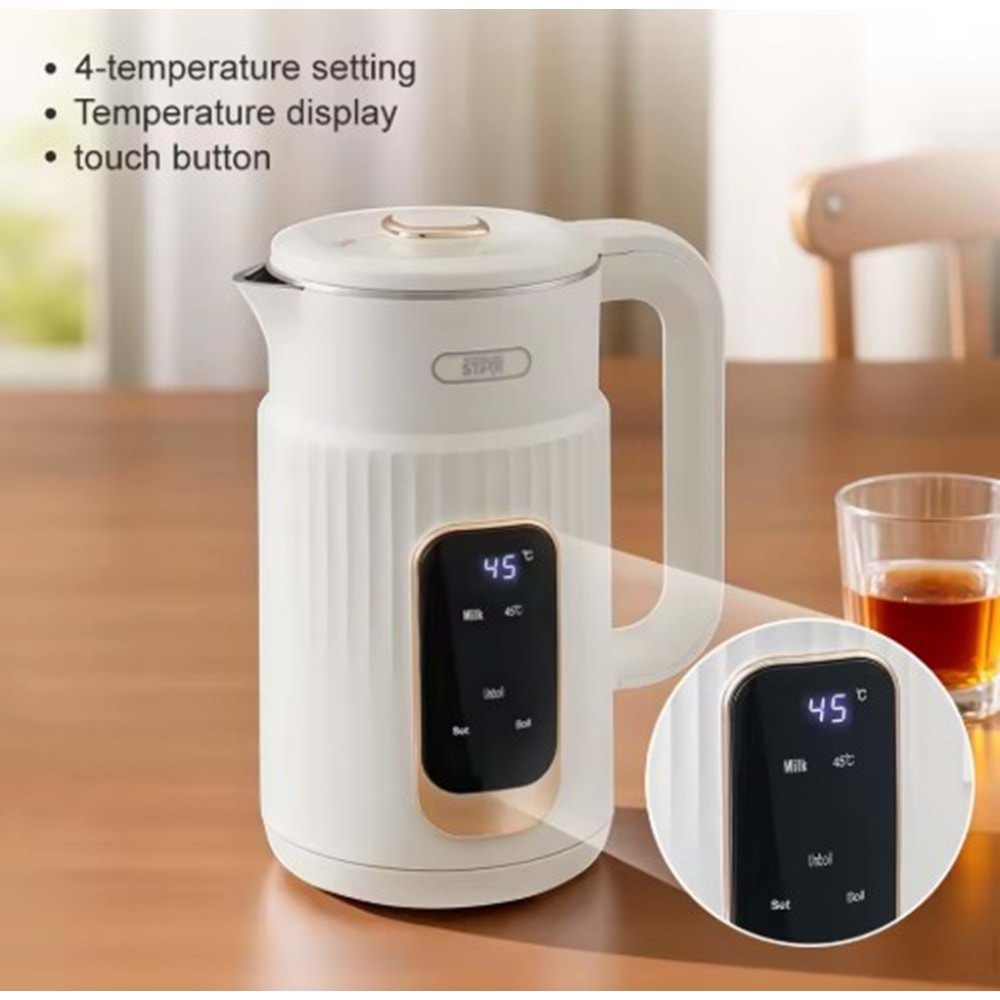 WİNNİNG STAR DİGİTAL EKRANLI KETTLE SU ISITICI ST-6047