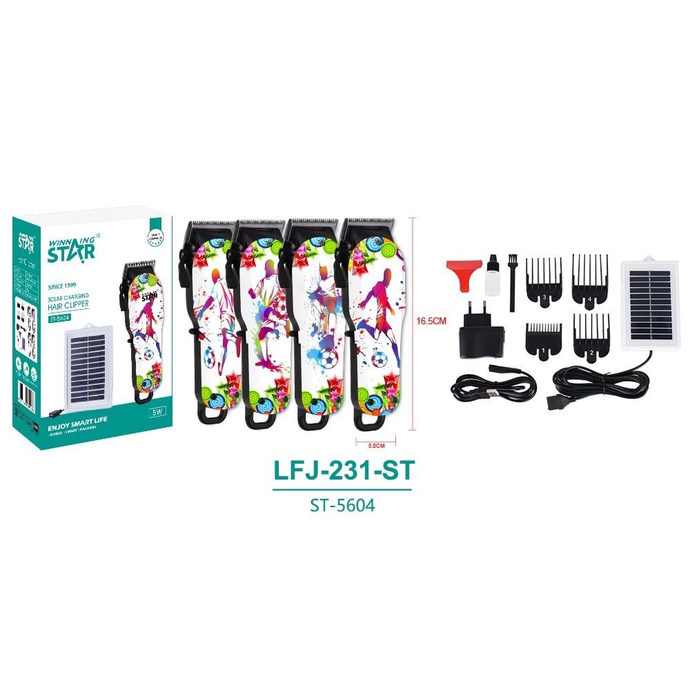 WİNNİNG GÜNEŞ ENERJİLİ SAÇ KESME MAKİNESİ ST-5604