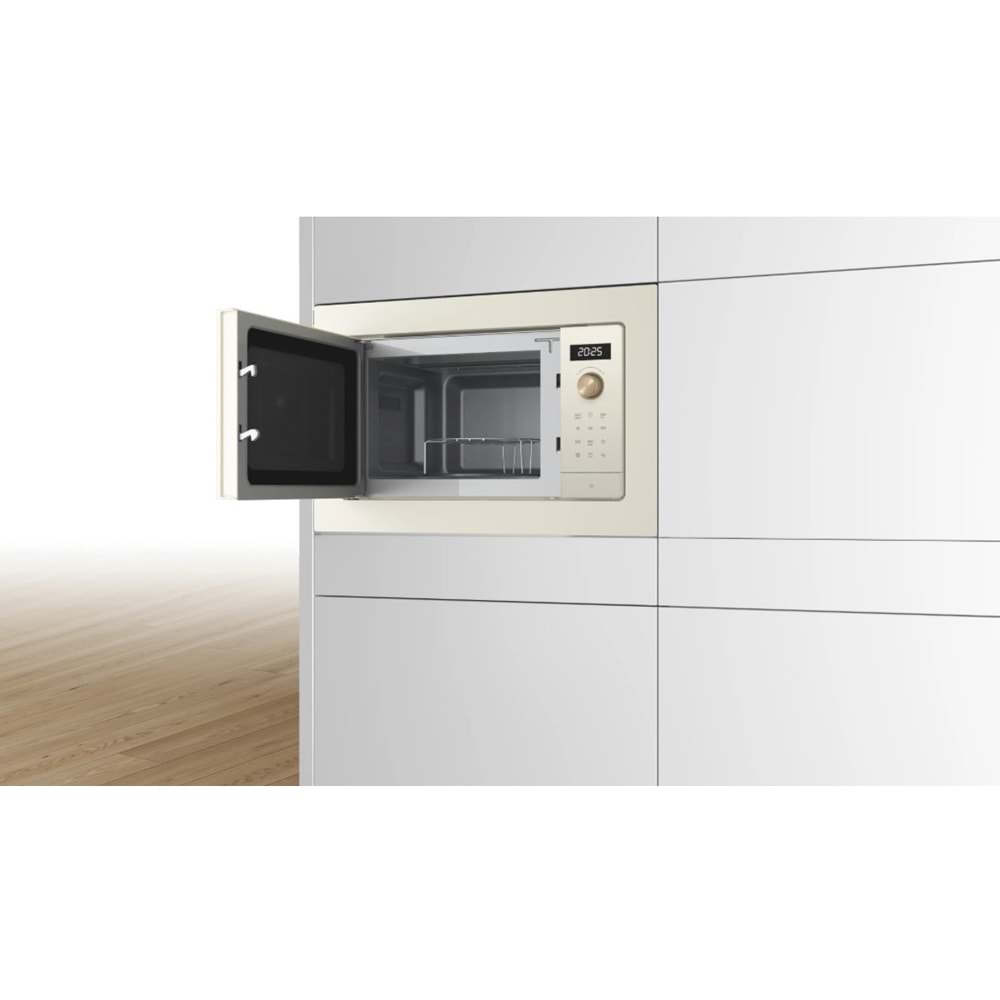 BOSCH BEL653MP3 - Seri 2 ankastre mikrodalga fırın 59 x 38 cm NeoClassic, İnci beyazı