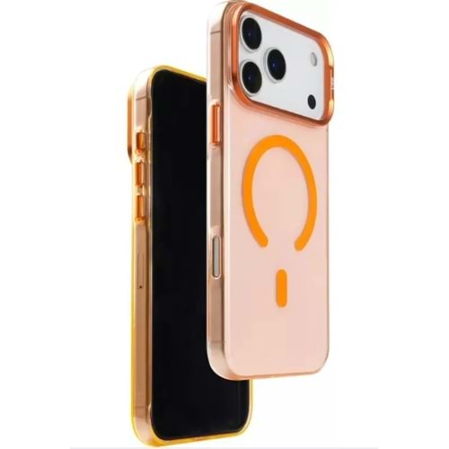 URR RAİNBOW CRYSTAL KILIF İPHONE 17 PRO TURUNCU