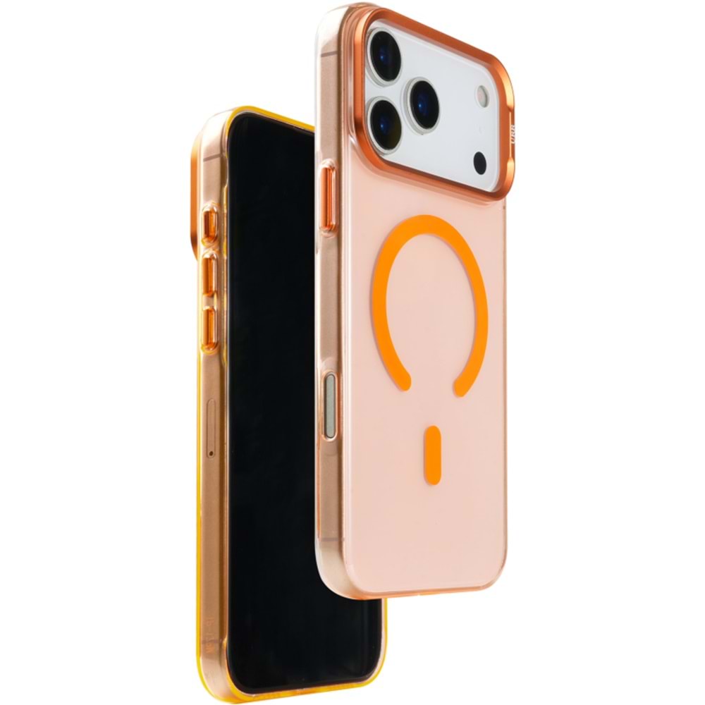 URR RAİNBOW CRYSTAL KILIF İPHONE 17 PRO MAX TURUNCU