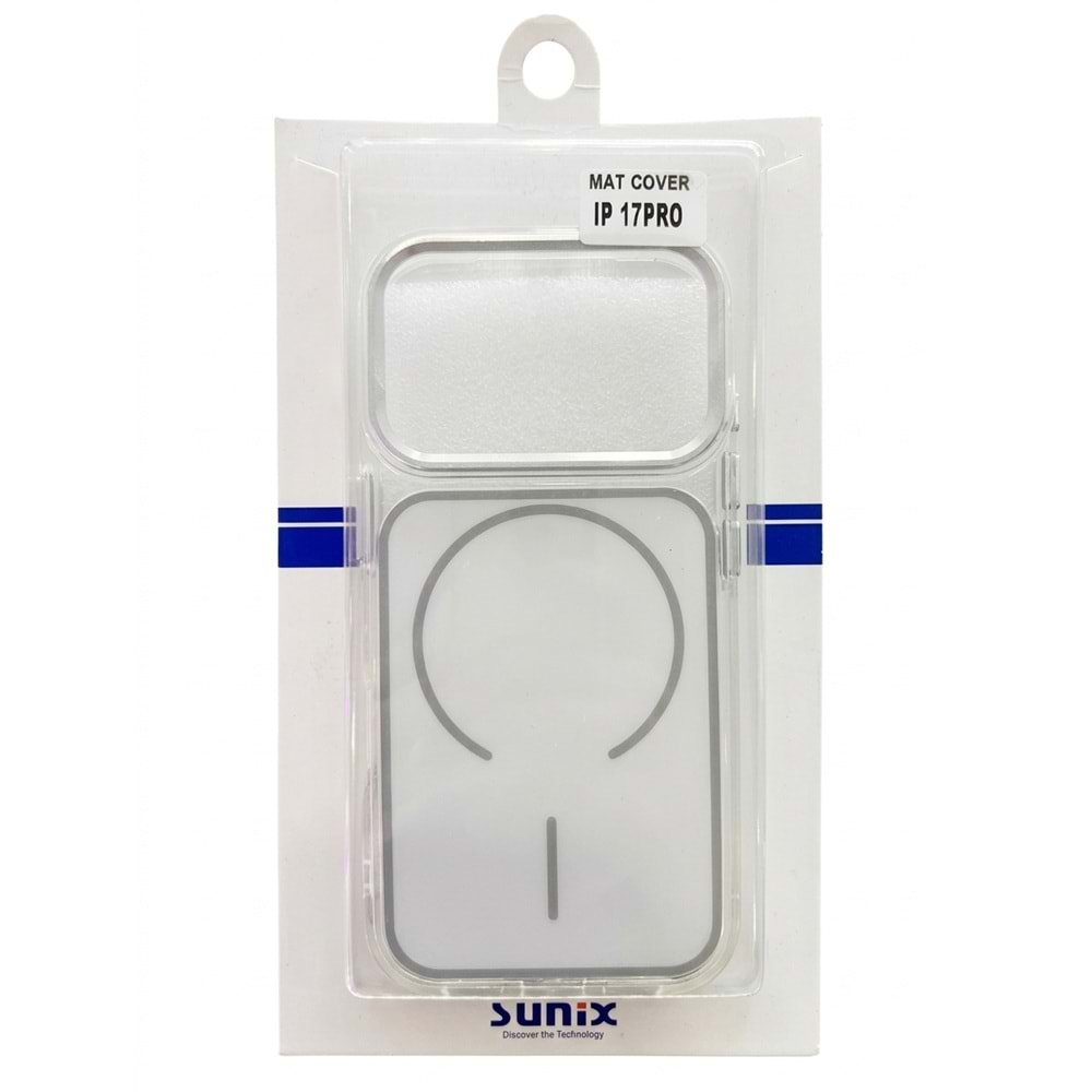 SUNİX MAT KILIF İPHONE 17 PRO BEYAZ
