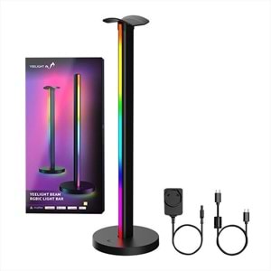Yeelight Beam RGBIC Işık Çubuğu Siyah – Akıllı LED, Renkli Ambiyans, Wi-Fi & Bluetooth Kontrollü