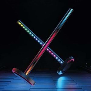 Yeelight Beam RGBIC Işık Çubuğu Siyah – Akıllı LED, Renkli Ambiyans, Wi-Fi & Bluetooth Kontrollü