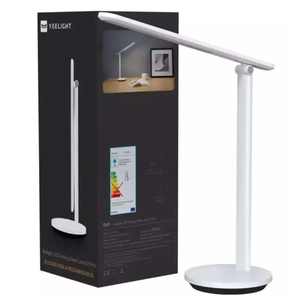 YEELİGHTY ŞARJLI LED MASA LAMBASI BEYAZ