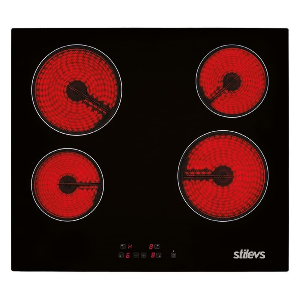 STİLEVS ST-AO-GLS640 ELEKTRİKLİ SİYAH SERAMİK OCAK