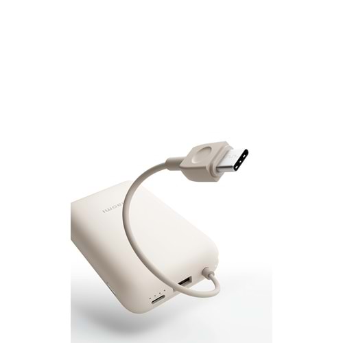 XİAOMİ POWER BANK 10000MAH DAHİLİ KABLOLU BEJ GL 58477