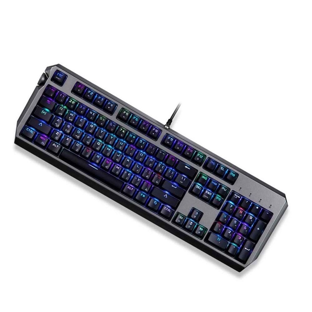 PORODO GAMİNG GATERON PRO SWİTCH (KIRMIZI) KABLOLU MEKANİK OYUNCU KLAVYESİ - SİYAH PDX219-RSW