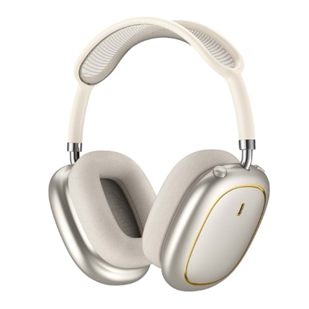 TD18 WİWU AİRBUDS MAX KULAK ÜSTÜ BLUETOOTH KULAKLIK GOLD