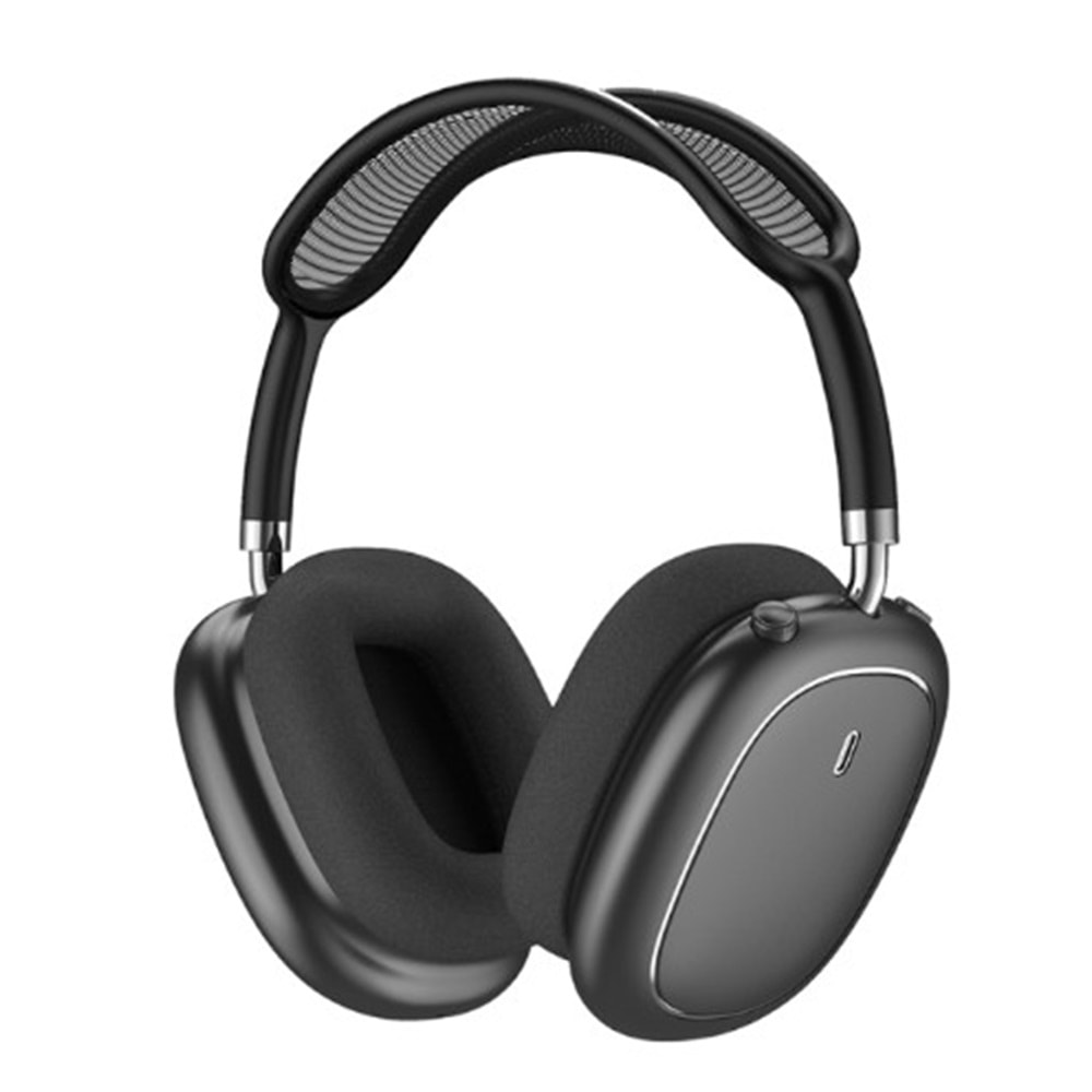 TD18 WİWU AİRBUDS MAX KULAK ÜSTÜ BLUETOOTH KULAKLIK SİYAH