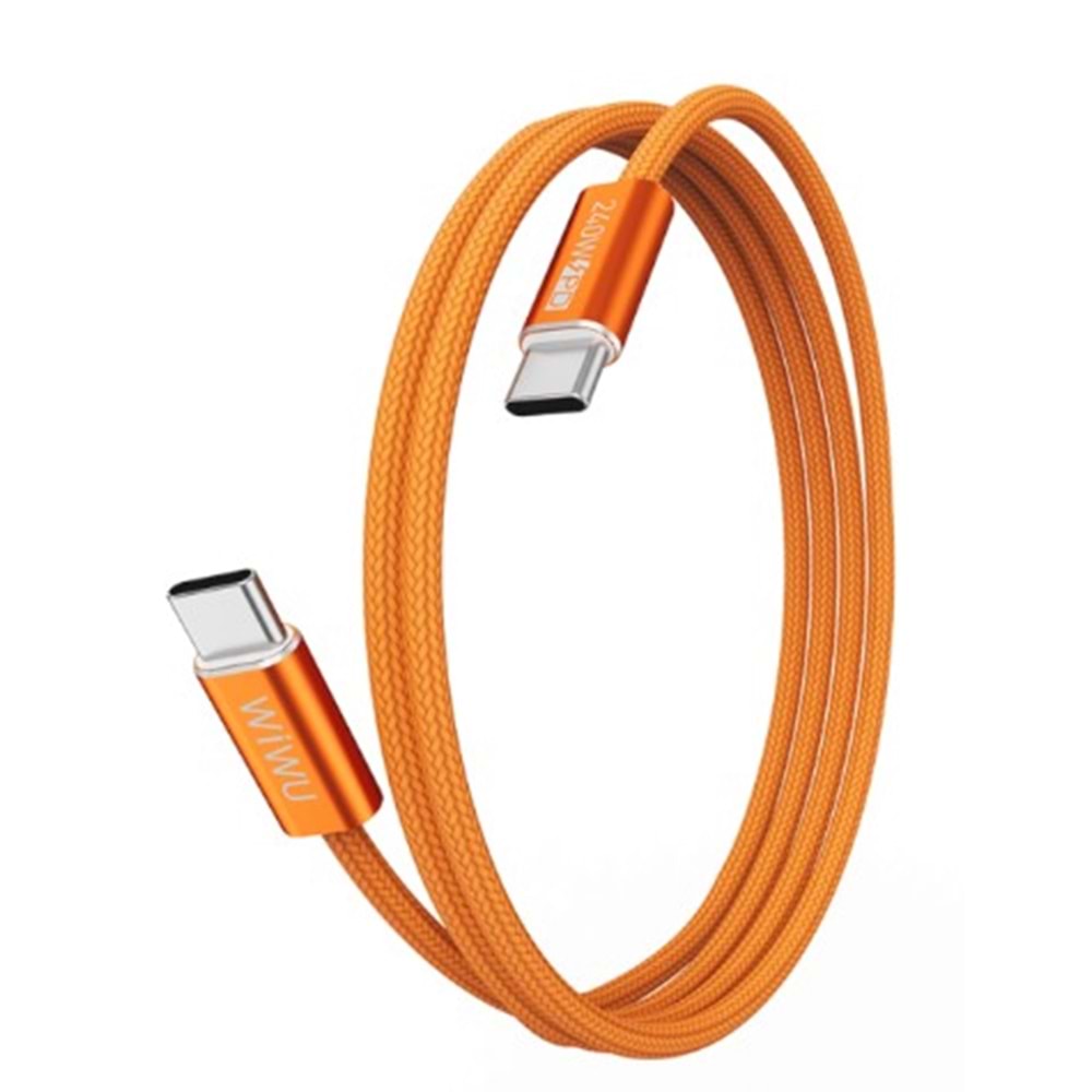 C101 WİWU ESSEN SERİSİ 240W ŞARJ KABLOSU 1.5M - ORANGE