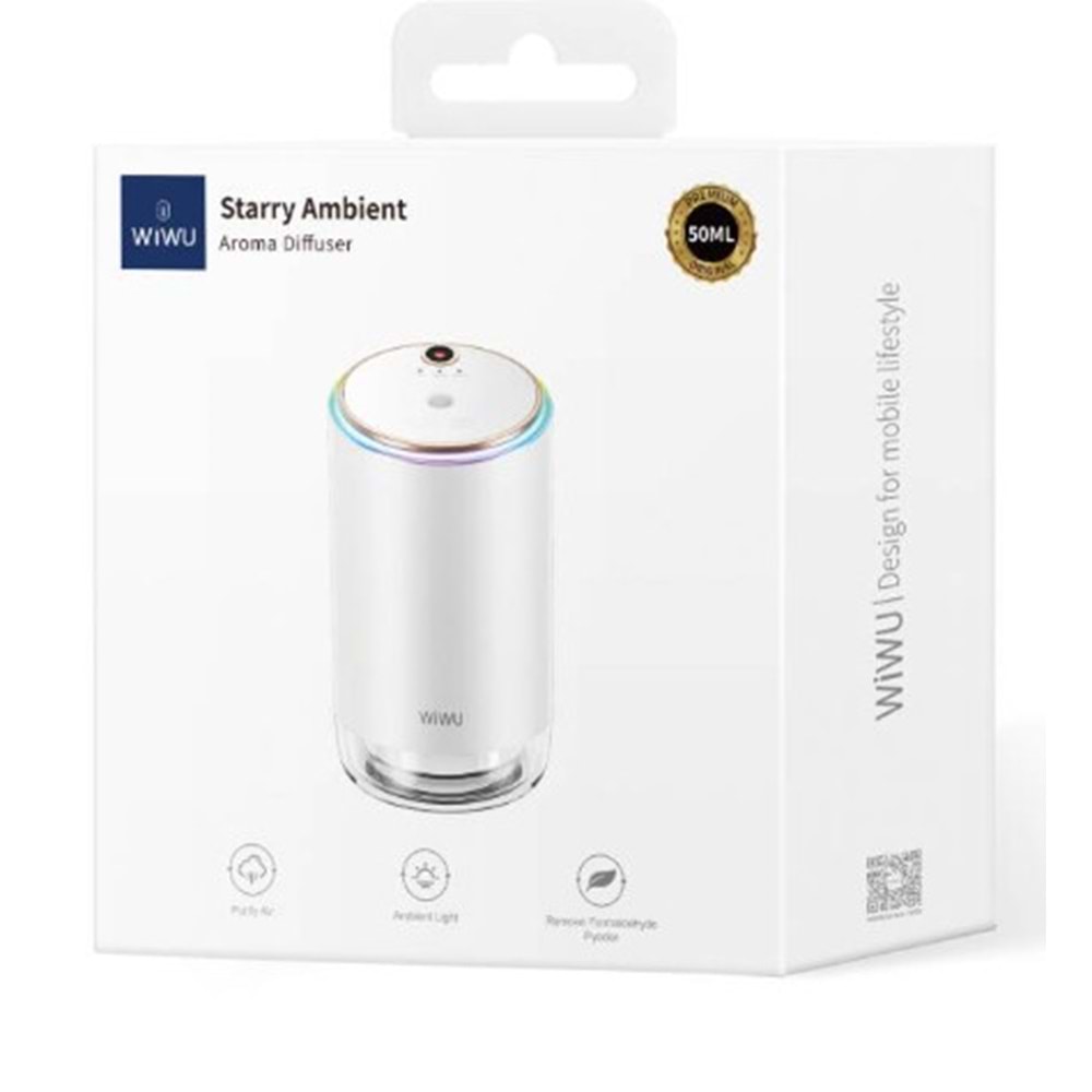 AR003 WİWU YILDIZLI ORTAM AYDINLATMALI RGB IŞIKLI HAVA NEMLENDİRİCİ