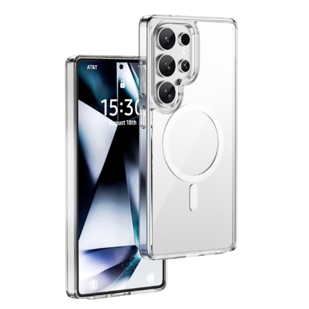 MCC-101 WİWU İSHİELD S26 ULTRA ŞEFFAF MAGSAFE KILIF