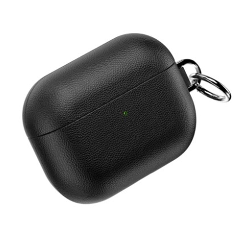 HC201 WİWU AİRPODS PRO3 SİYAH DERİ KILIF
