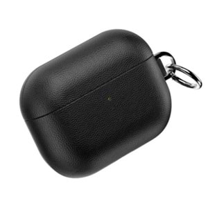 HC201 WİWU AİRPODS PRO3 SİYAH DERİ KILIF