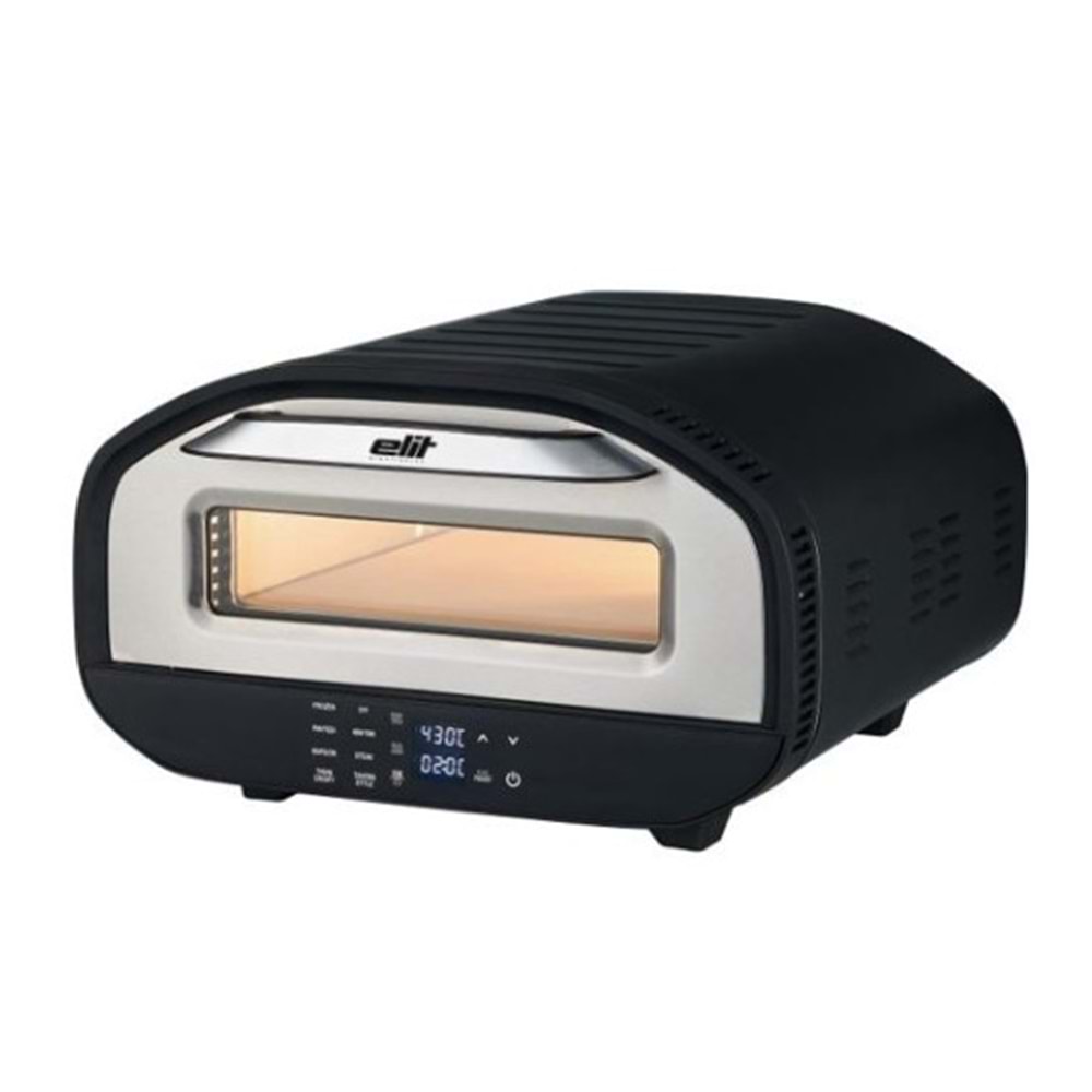 ELİT PIZZARELLA 12 İNÇ ELEKTRİKLİ PİZZA FIRINI 2200W 430°C HIZLI PİŞİRME
