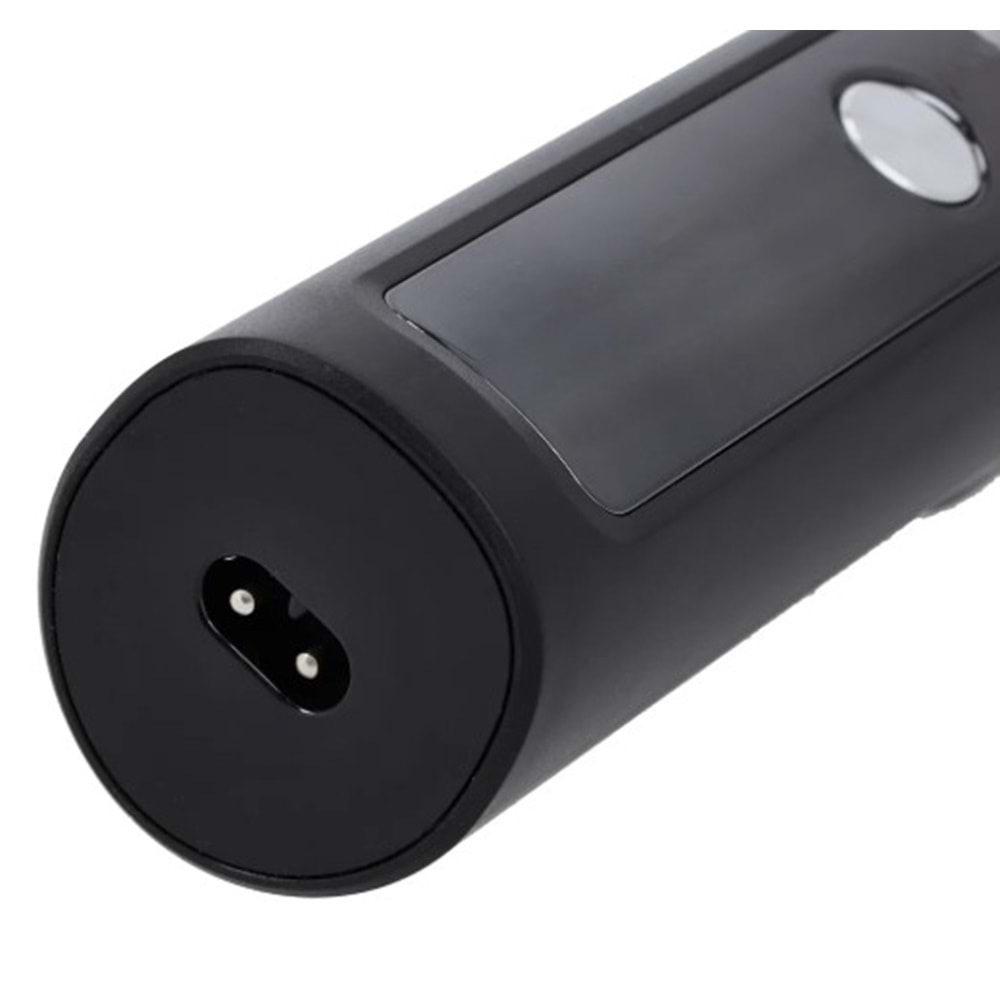 GEEPAS GSR57501 ŞARJLI ERKEK TIRAŞ MAKİNESİ - DÖNER BAŞLIKLI ISLAK KURU KULLANIM - LED EKRANLI VE USB ŞARJLI - GRİ