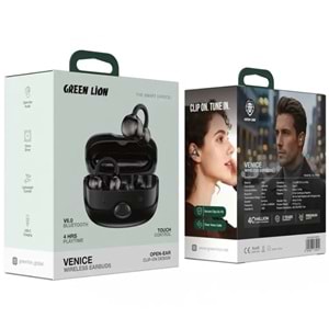 GREEN LION VENICE KABLOSUZ KULAKLIK TWS SİYAH - GNVENBUD88BK