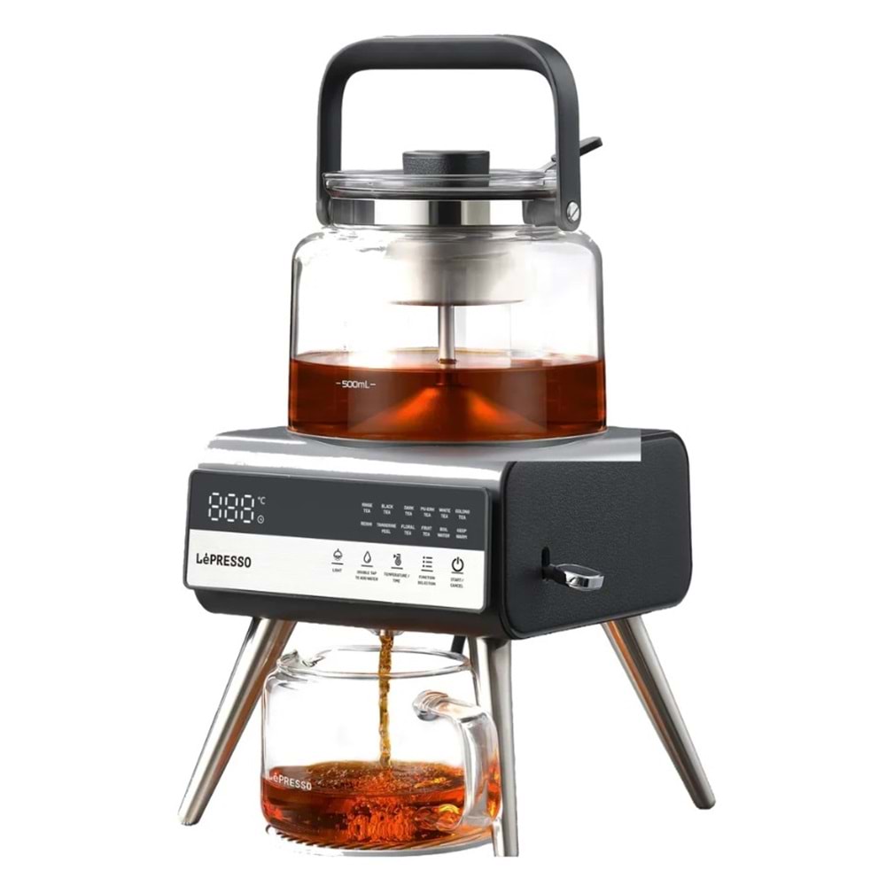 LEPRESSO BREWIFY DİJİTAL EKRANLI ÇAY VE KAHVE DEMLEME MAKİNESİ - LPCFFBTC0037BK