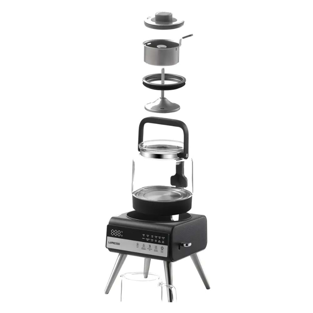 LEPRESSO BREWIFY DİJİTAL EKRANLI ÇAY VE KAHVE DEMLEME MAKİNESİ - LPCFFBTC0037BK