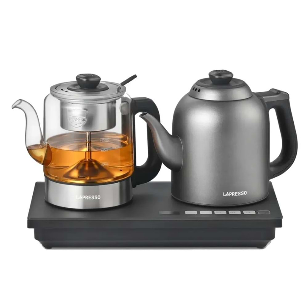 LEPRESSO AURABREW DİJİTAL EKRANLI ÇAY VE SU DEMLEME MAKİNESİ GRİ - LPCFFAB0032GY