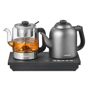 LEPRESSO AURABREW DİJİTAL EKRANLI ÇAY VE SU DEMLEME MAKİNESİ GRİ - LPCFFAB0032GY