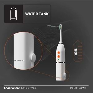 PORODO ŞARJLI DİŞ FIRÇASI VE AĞIZ DUŞU SETİ BEYAZ - PD-LFST139-WH