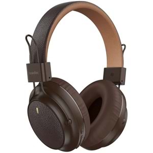 PORODO DERİ TASARIM BLUETOOTH KULAK ÜSTÜ KULAKLIK KAHVERENGİ - PDSTCYZ18BR