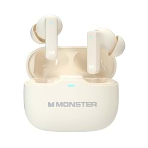 MONSTER AURA FIT GT17 TWS KULAK İÇİ KANCALI OYUNCU BLUETOOTH IVORY KULAKLIK