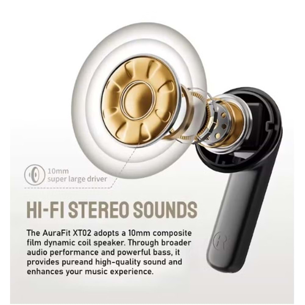 MONSTER AURA FIT XT02 ANC AKTİF GÜRÜLTÜ ENGELLEYİCİ TWS BLUETOOTH SİYAH KULAKLIK