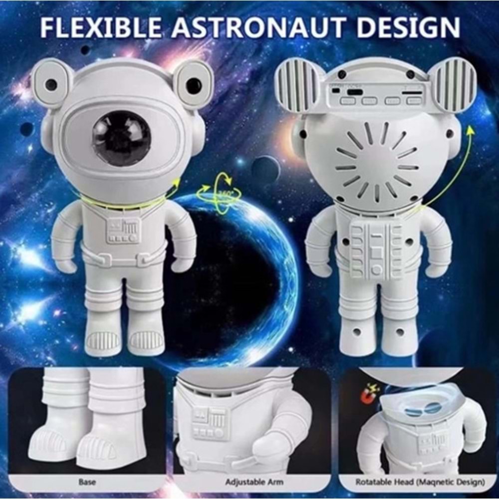 2658108 UZAKTAN KUMANDALI ASTRONOT 532nm PROJEKTÖR IŞIĞI