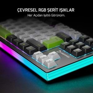 GAMEPOWER NAMA RGB MEKANİK KABLOSUZ HOT SWAP GAMİNG KLAVYE