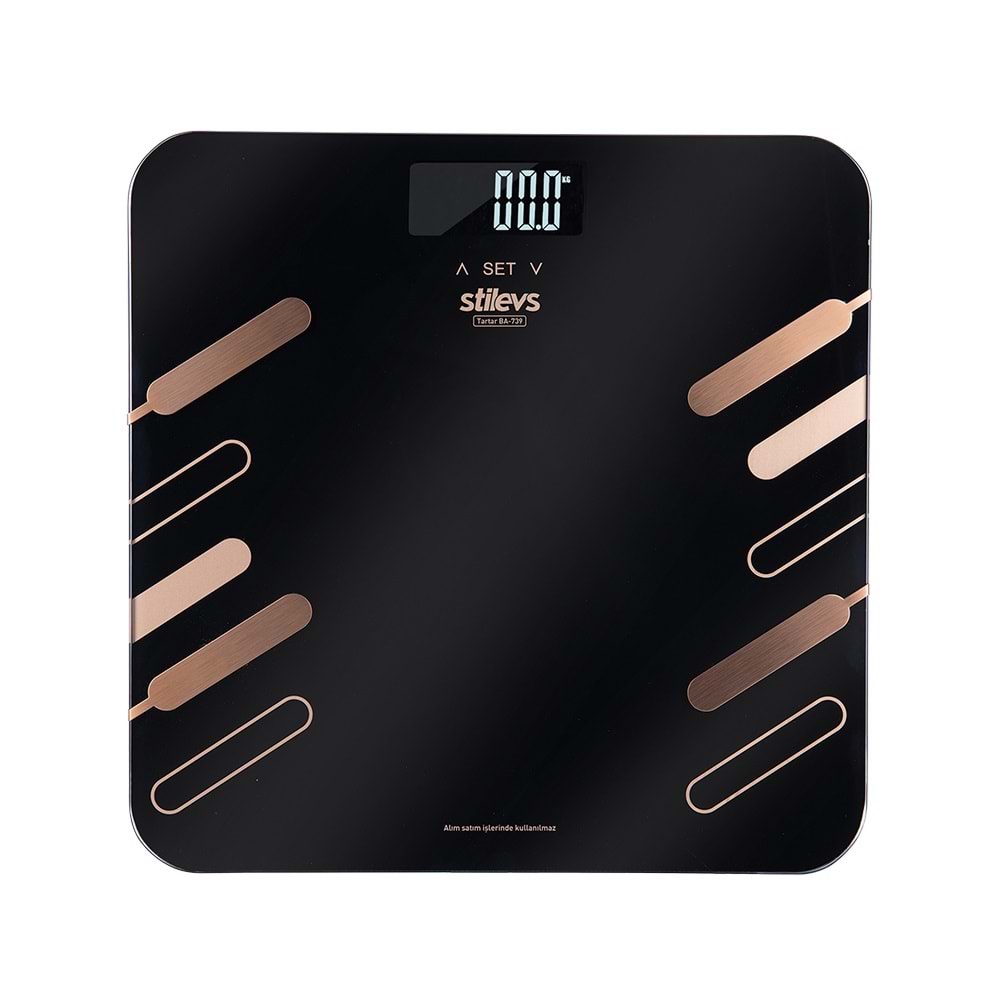 STİLEVS TARTAR BA-739 BANYO BASKÜLÜ SİYAH&GOLD