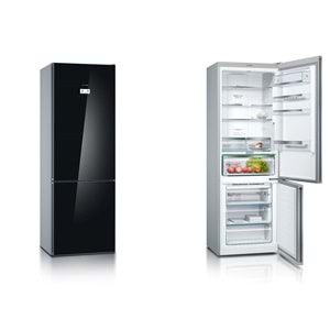 BOSCH KGN49LB30U 435 LİTRE SİYAH CAM A++ NO-FROST BUZDOLABI
