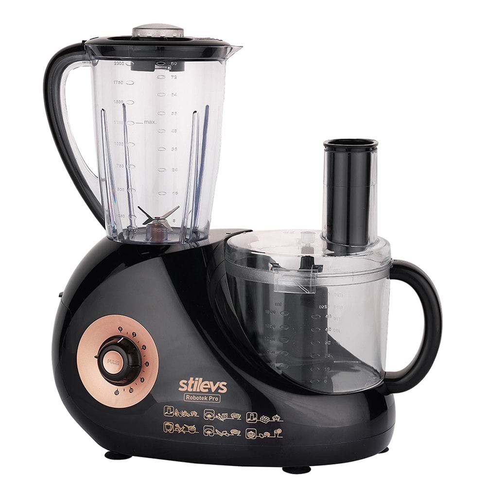 STİLEVS ROBOTEK PRO MUTFAK ROBOTU SİYAH