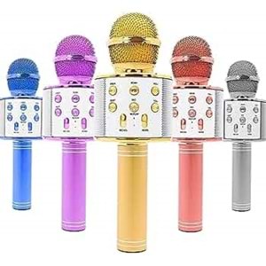 HANDHELD KTV WS-858 WİRELESS MİCROPHONE SPEAKER KARAOKE