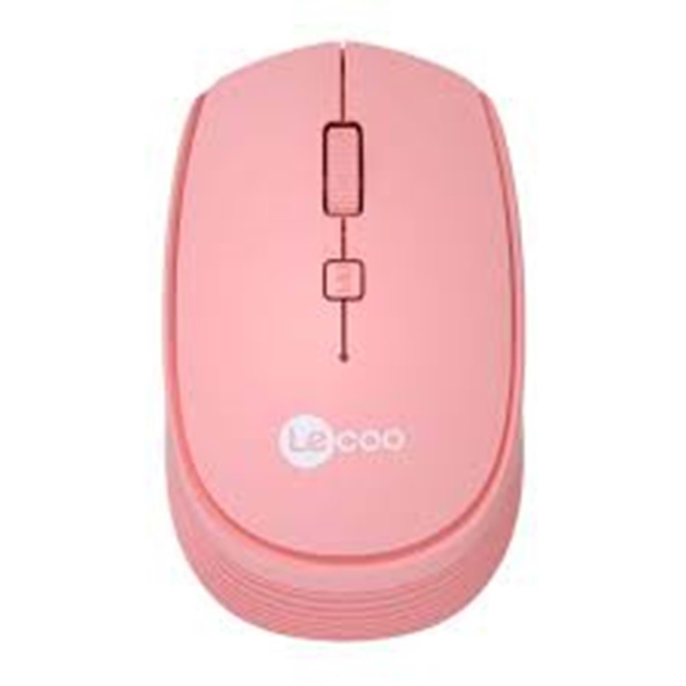 LECOO WS202 WİRELESS MOUSE PEMBE