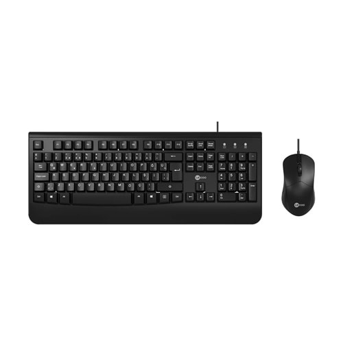 LECOO CM105 KABLOLU KLAVYE&MOUSE SET SİYAH