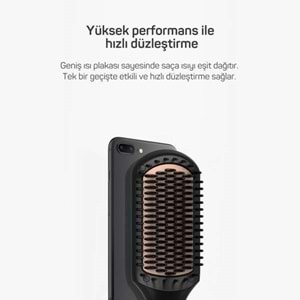 ARZUM SÜPERSTAR TOUCH SAÇ DÜZLEŞTİRİCİ FIRÇA SİYAH AR5068