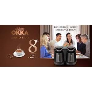 ARZUM OKKA MİNİO DUO TÜRK KAHVE MAKİNESİ KROM