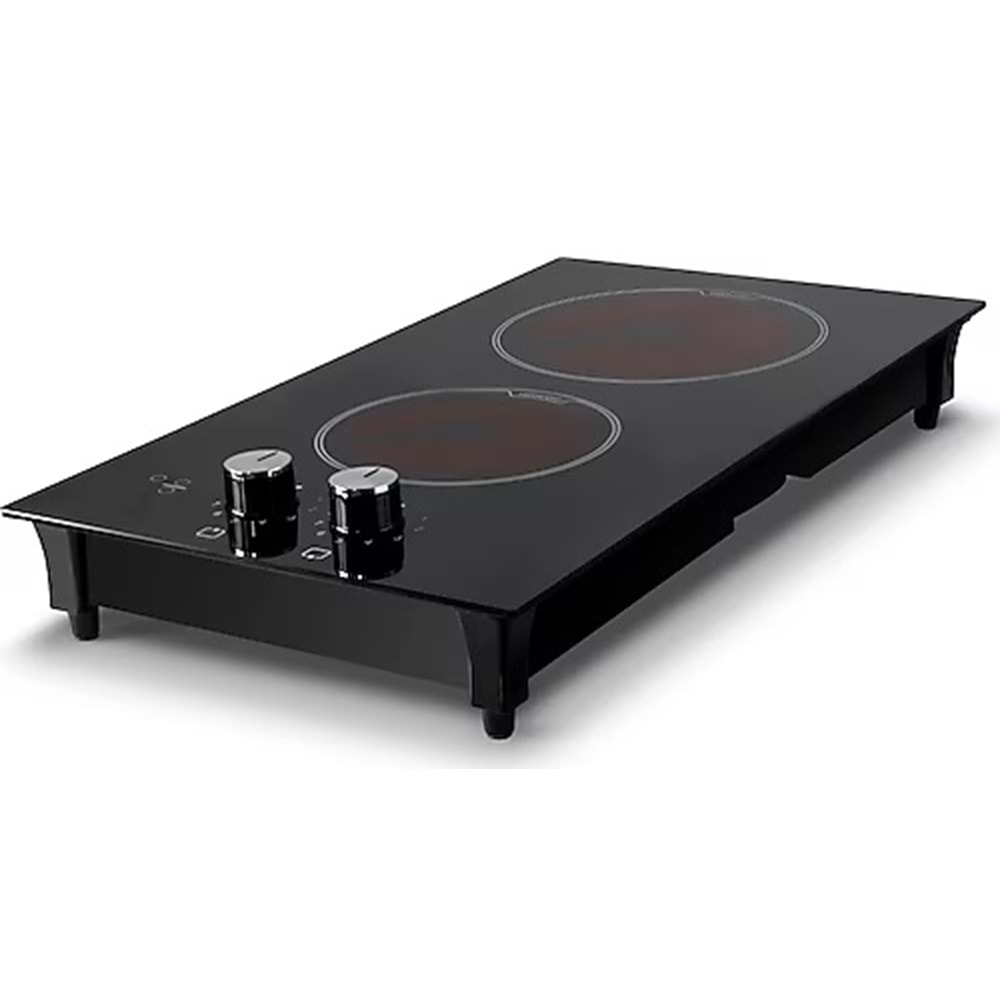 KUMTEL/SİLVER DOMİNO VİTROSERAMİK ELEKTRİLİ OCAK 2 GÖZLÜ V3-02P