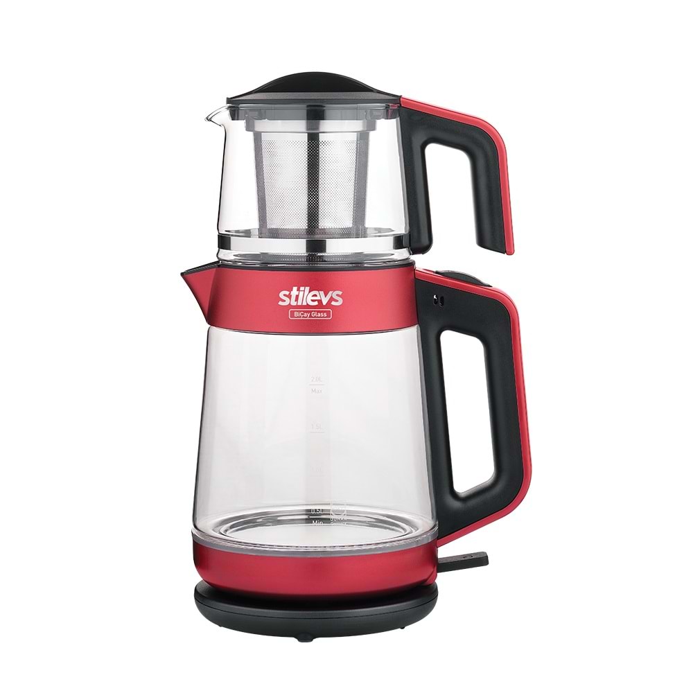 STİLEVS BİÇAY GLASS ÇAY MAKİNESİ VİŞNE