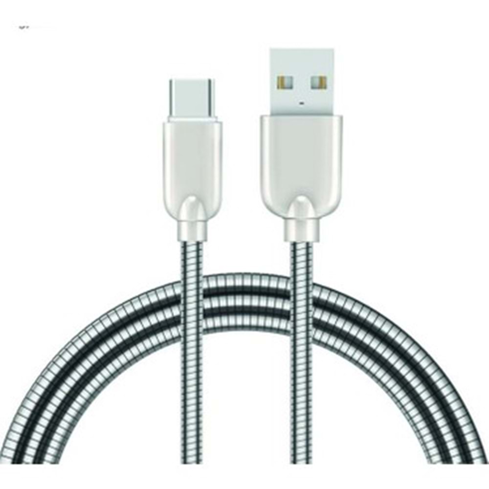 SUNİX SC14 METAL TYPE-C ŞARJ KABLOSU