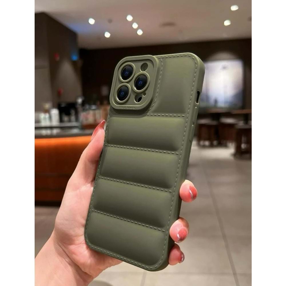 YEŞİL LENS KORUMALI IPHONE 15 KILIF