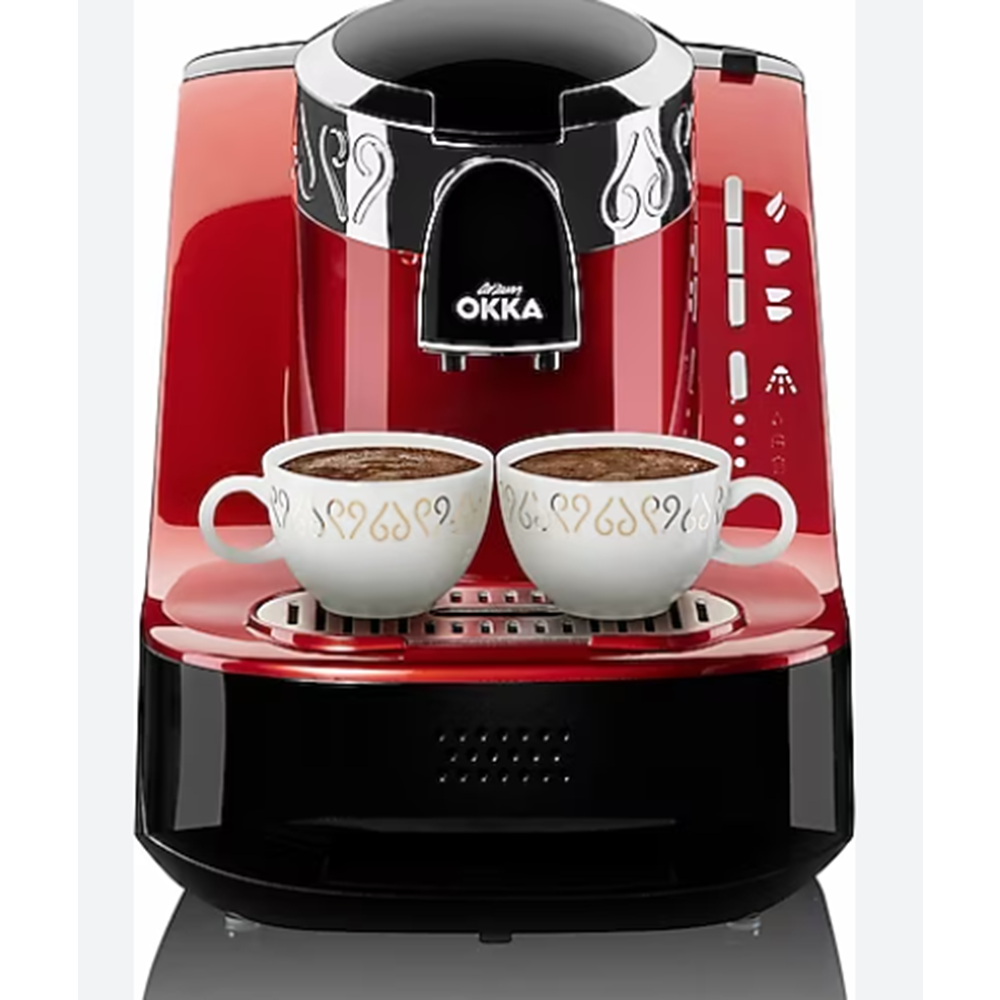 ARZUM SU HAZNELİ TÜRK KAHVE MAKİNESİ SİYAH KROM/NAR OK002-N