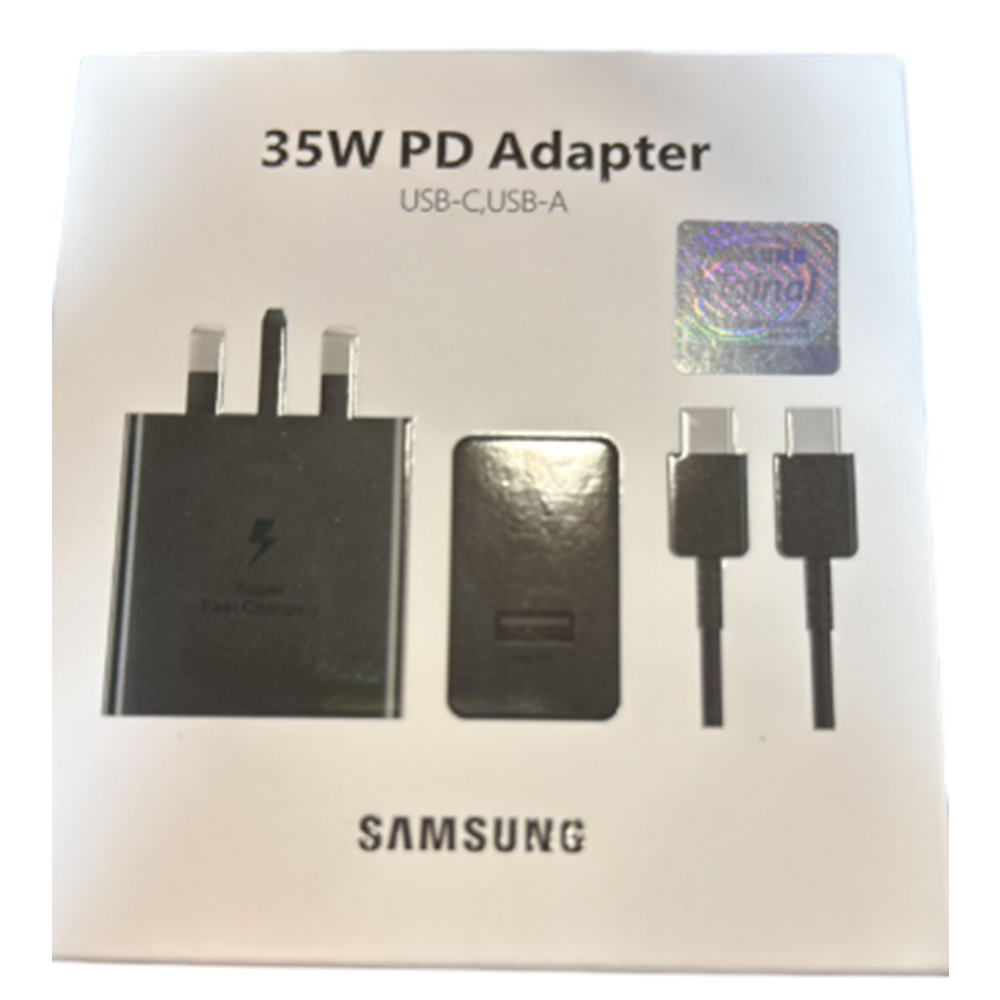 SAMSUNG 35W ADAPTÖR+TYPE-C KABLO SET USB-C & USB-A