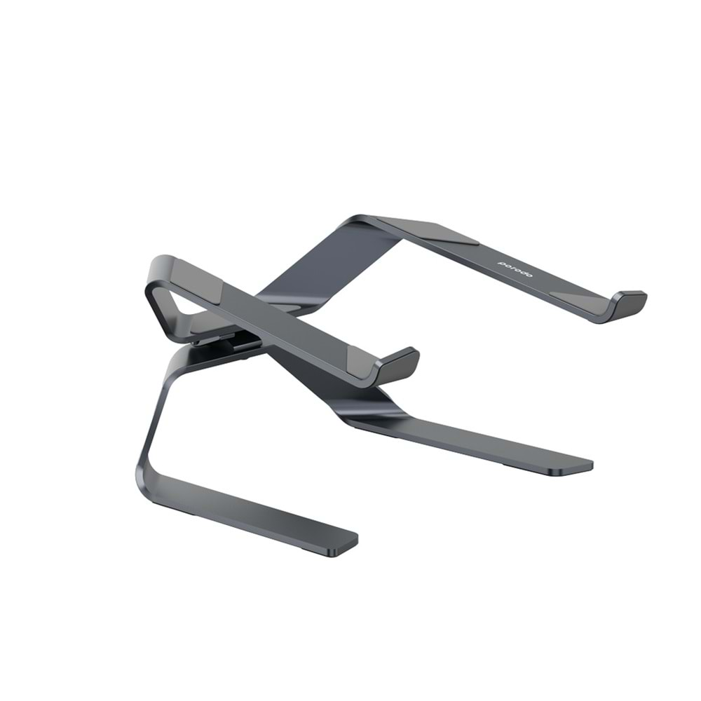 PORODO ALUM. ALLOY 360% ROTATABLE AND ADJUSTABLE LAPTOP STAND PD-A150RALS-GY