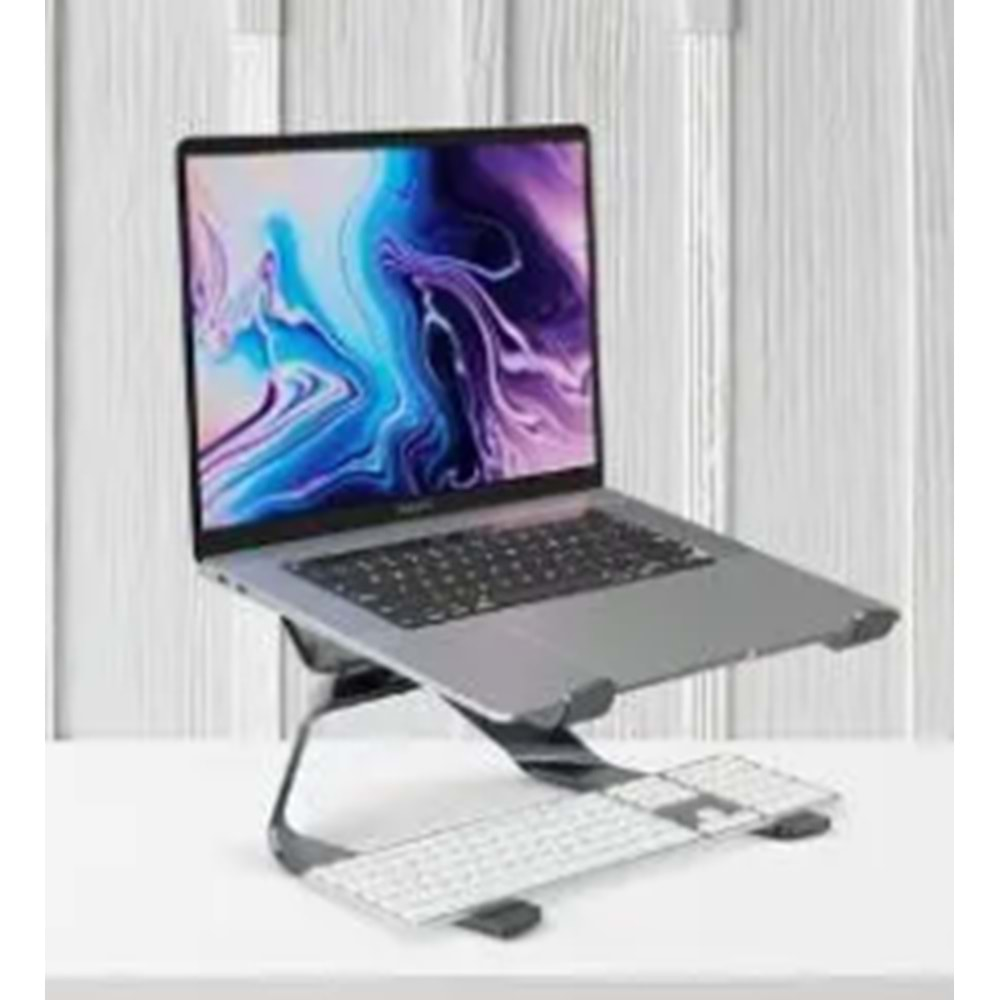 PORODO ALUM. ALLOY 360% ROTATABLE AND ADJUSTABLE LAPTOP STAND PD-A150RALS-GY